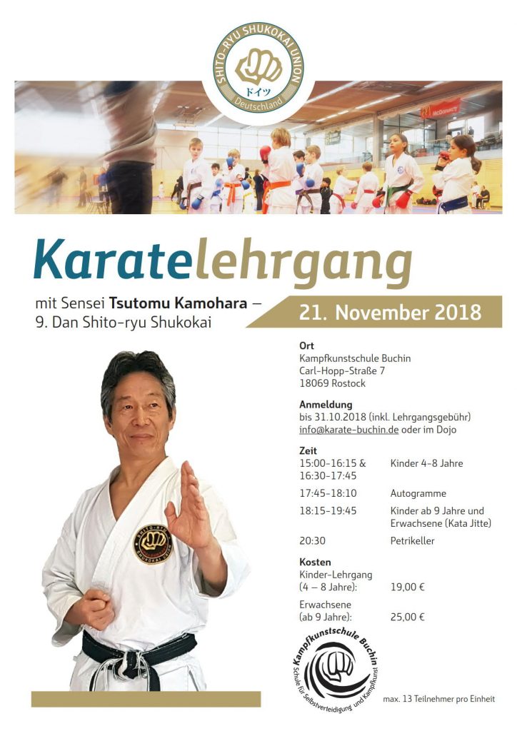 Seminar mit Sensei Kamohara in Rostock!