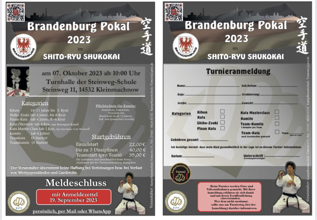 Brandenburg Pokal 2023 im Shito-ryu Shukokai