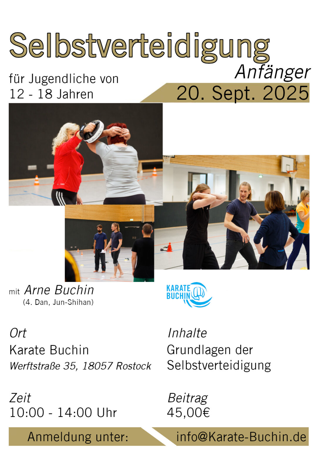 Selbstverteidigungsseminar für Jugendliche // Karate Buchin